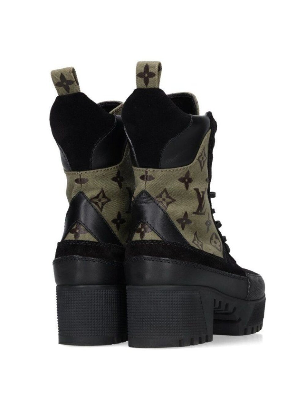 Louis Vuitton Laureate Line Monogram Platform Boots